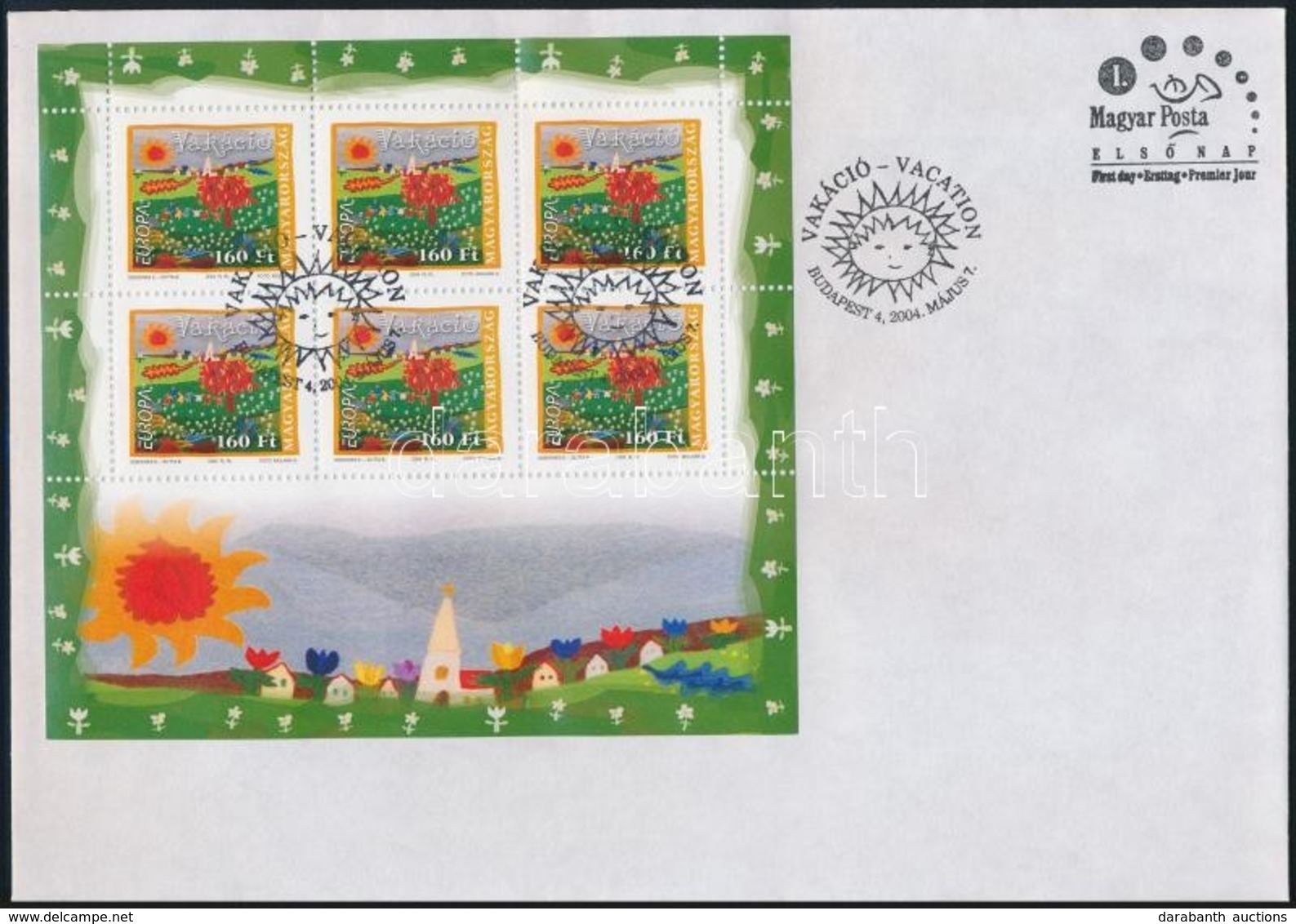 2004 Europa CEPT Vakáció Kisív FDC-n (5.500) - Sonstige & Ohne Zuordnung