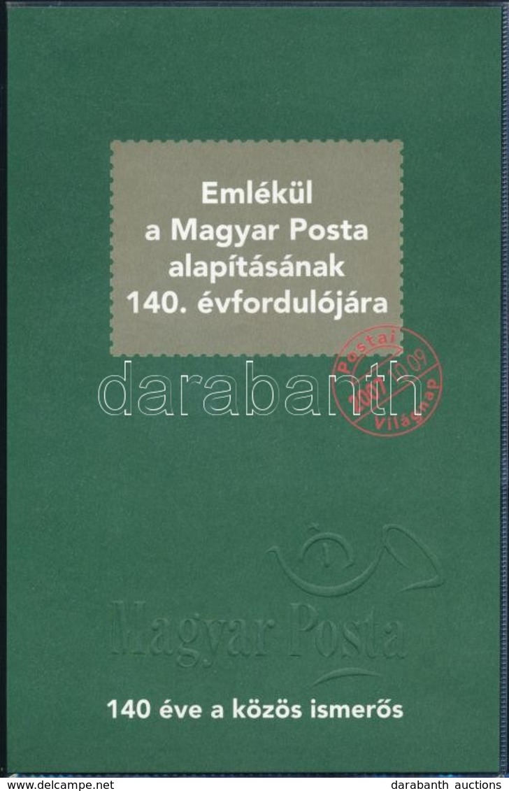 ** 2007 Magyar Posta 140 éves Emlékfüzet Korona Blokkokkal (4 Db) (300 Példány Készült Belőle) (7.200) - Sonstige & Ohne Zuordnung