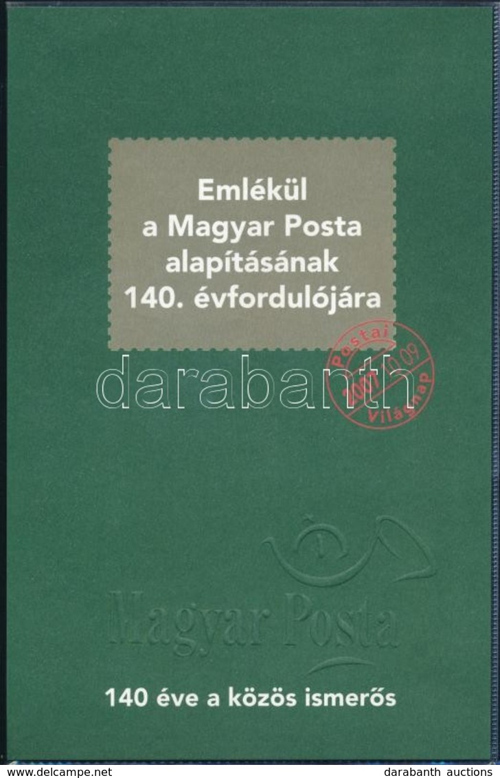 ** 2007 Magyar Posta 140 éves Emlékfüzet Korona Blokkokkal (4 Db) (300 Példány Készült Belőle) (7.200) - Other & Unclassified