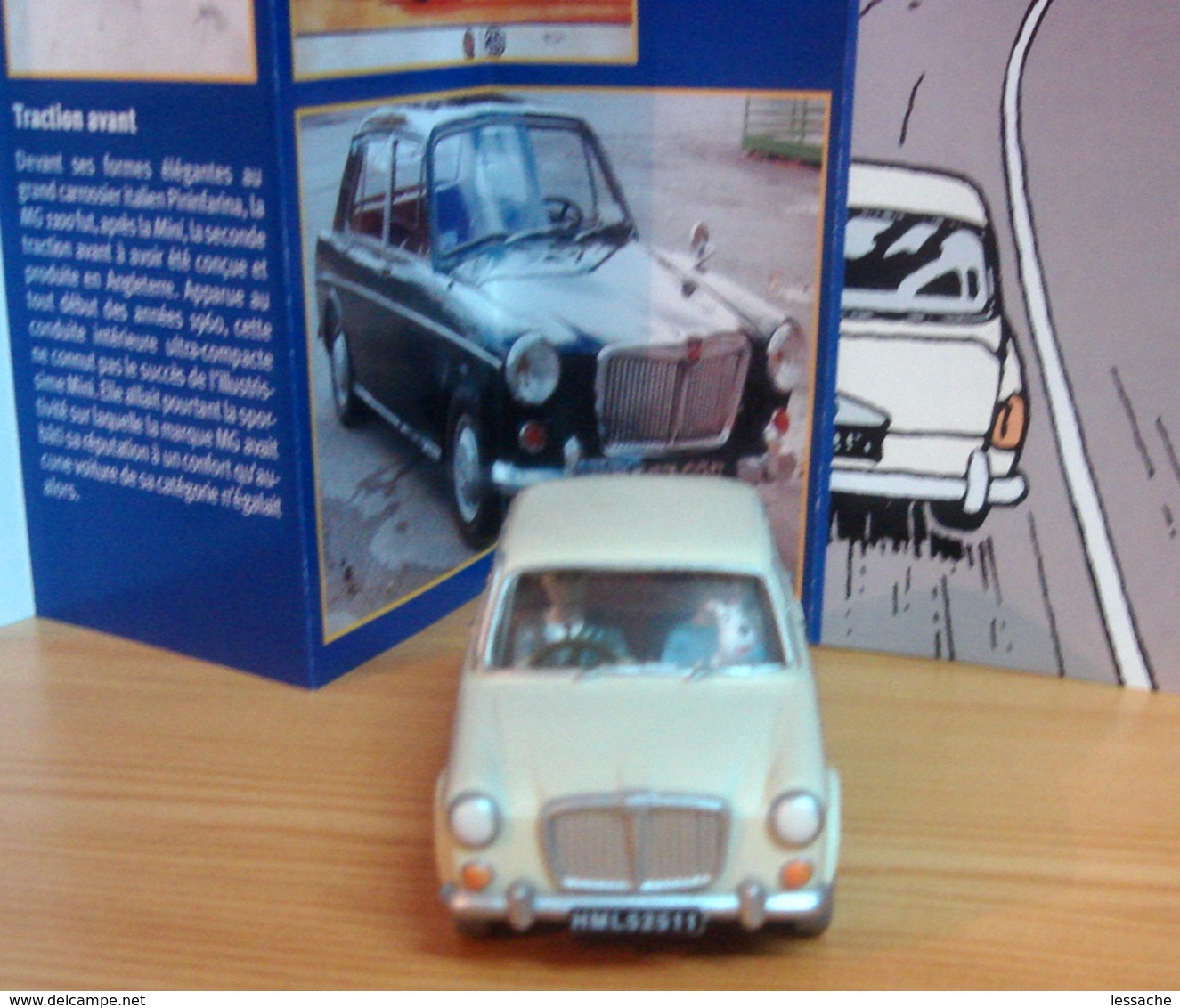 Voiture LA MG 1100 De 1960 1/43 De Tintin Et L'Ile Noire, TINTIN - Tim & Struppi