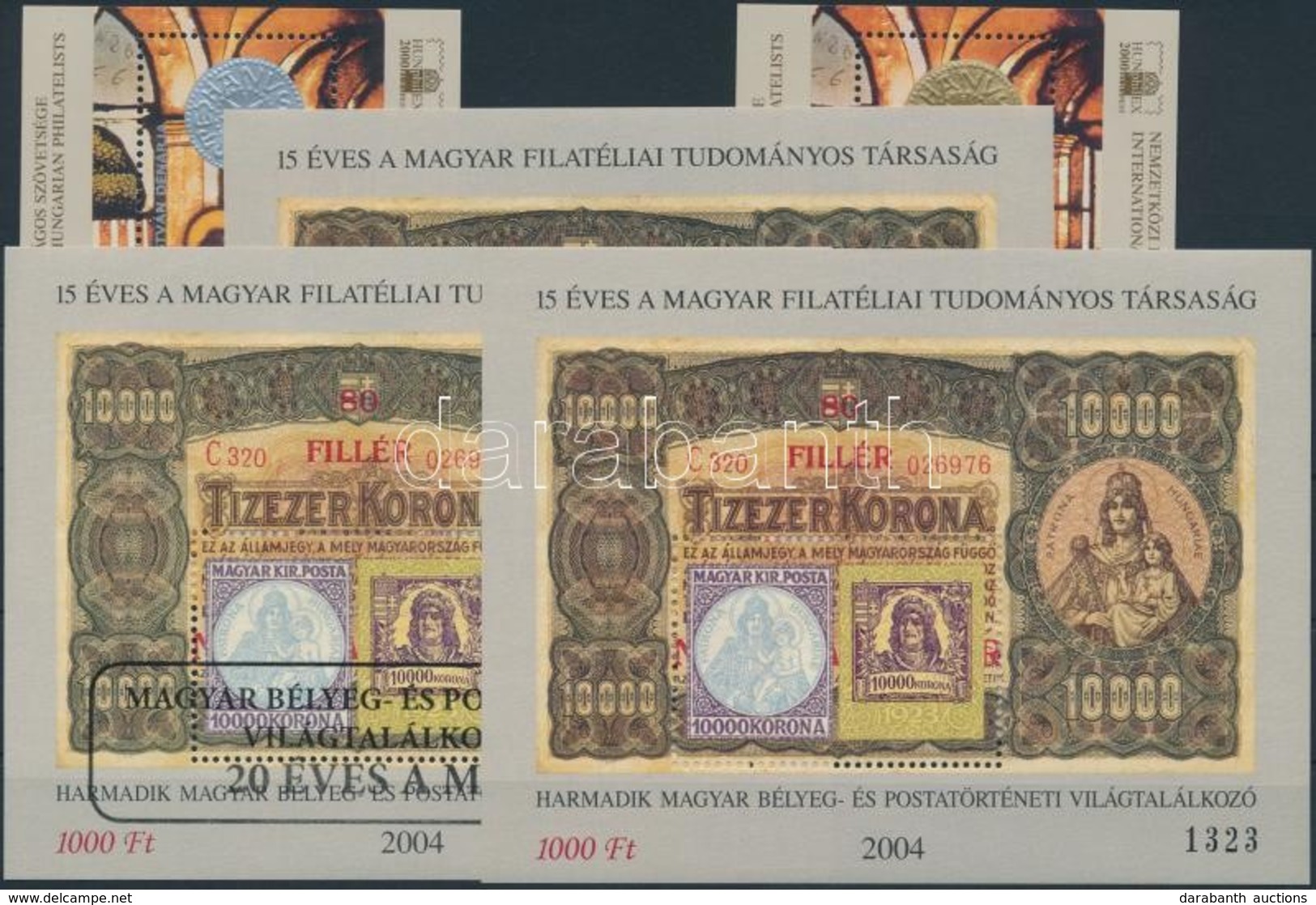 ** 2000-2009 Magyar Pénzekkel Kapcsolatos Emlékívek, 5 Db (13.500) - Other & Unclassified