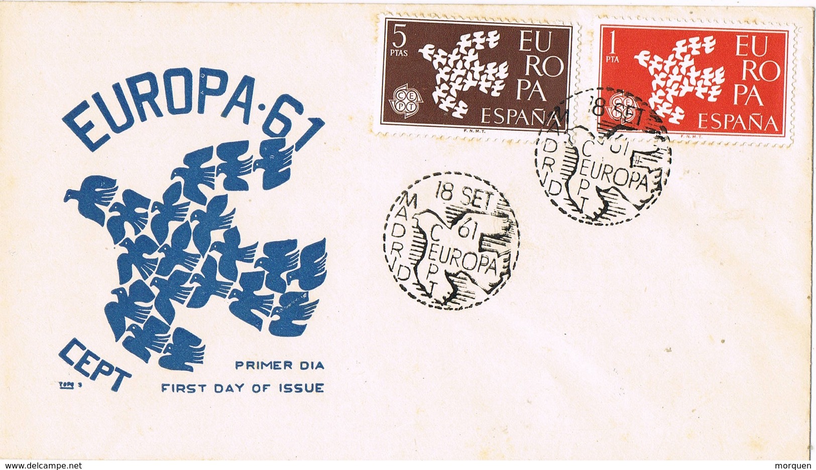 30774. Carta F.D.C. MADRID 1961. Theme Europa - FDC