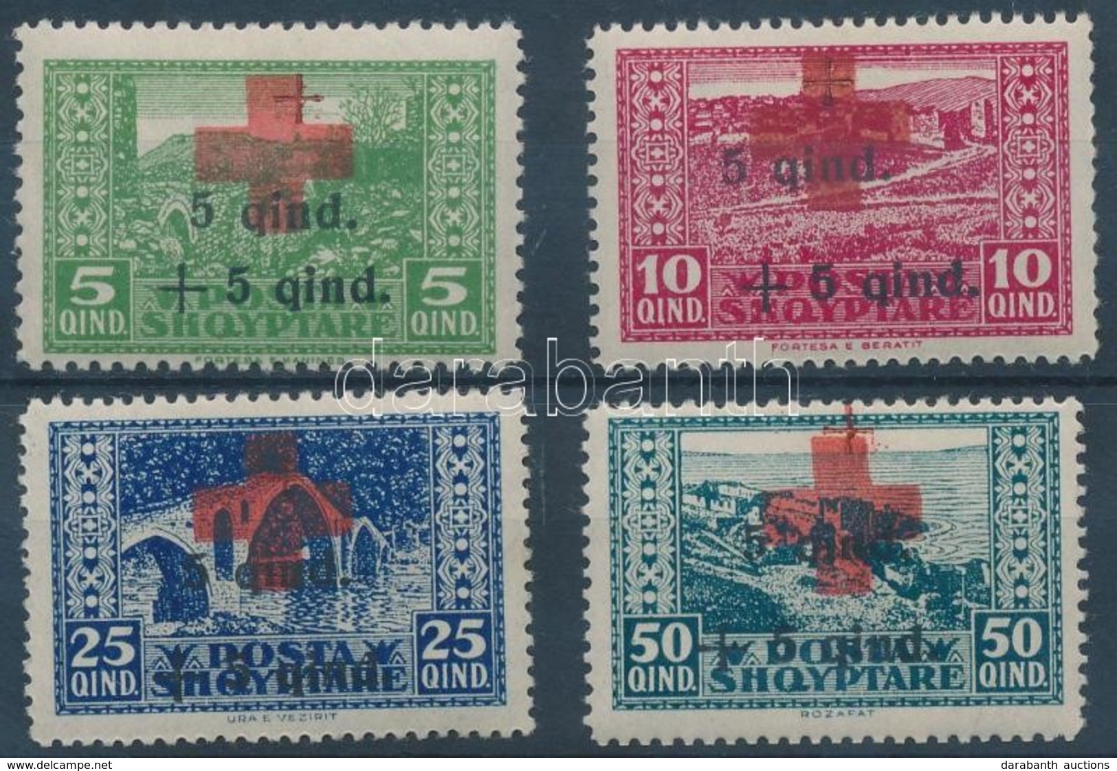 * 1924 Vöröskereszt (II) Sor Mi 100-103 - Other & Unclassified