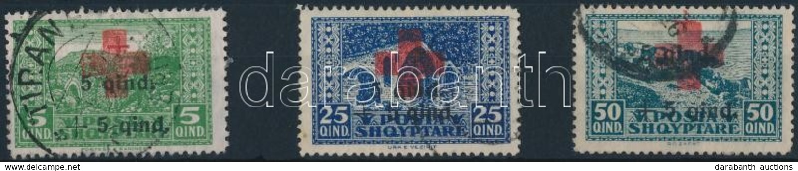 O 1924 Vöröskereszt Sor 3 értéke Mi 100+102-103 - Sonstige & Ohne Zuordnung