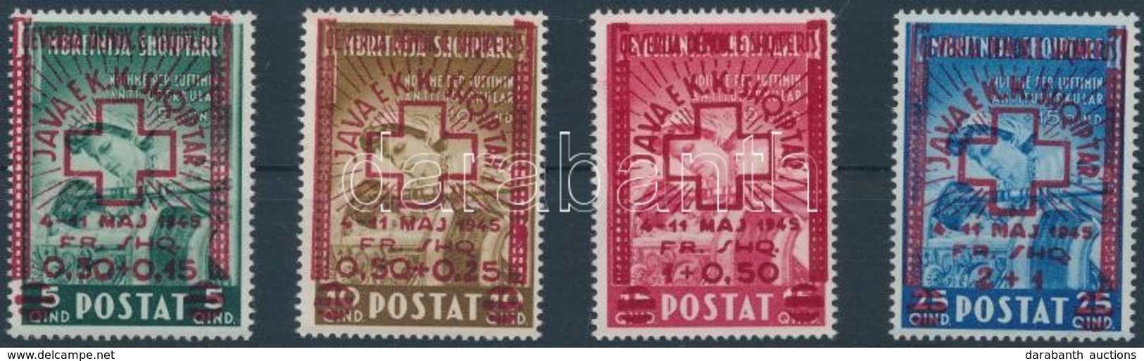 ** 1945 Vöröskereszt Sor Mi 375-378 - Sonstige & Ohne Zuordnung