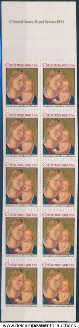 ** 1991 Karácsony (Mária és A Gyermek) Bélyegfüzet Mi MH 0-150 (2194) - Other & Unclassified