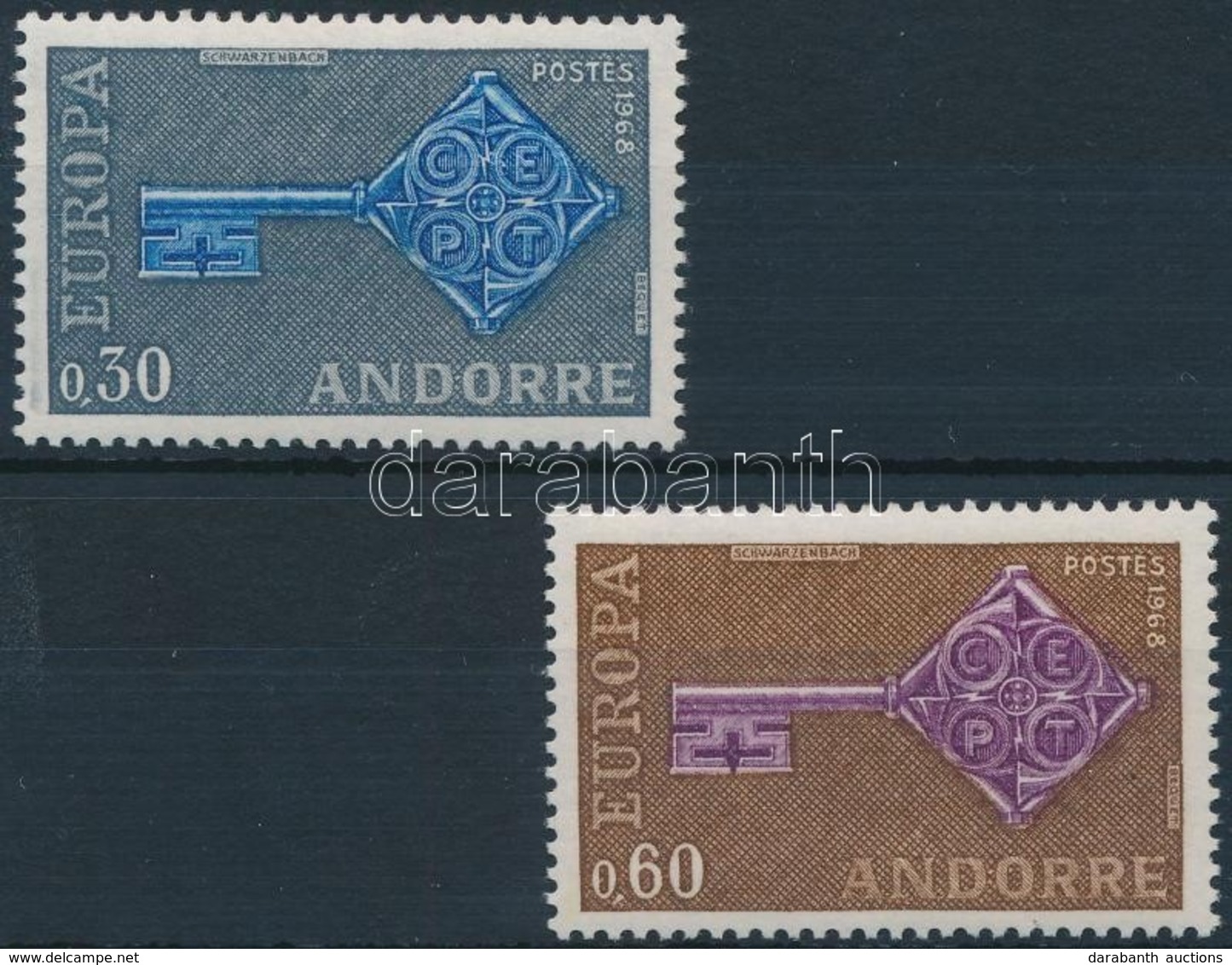 ** 1968 Europa CEPT Sor,
Europe CEPT Set
Mi 208-209 - Other & Unclassified