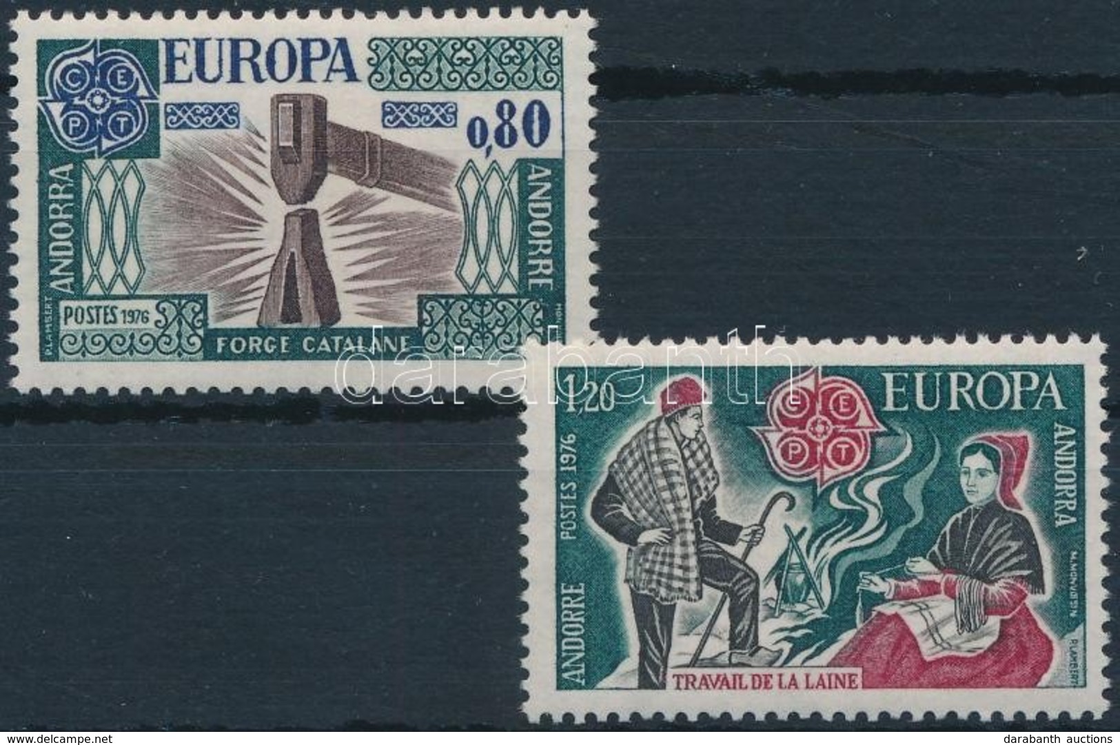 ** 1976 Europa CEPT: Kézművesség Sor,
Europa CEPT: Handcraft Set
Mi 274-275 - Other & Unclassified