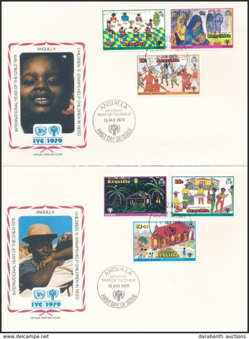 1979 Nemzetközi Gyermekév Sor Mi 329-334 + Blokk Mi 23 3 Db FDC-n - Other & Unclassified