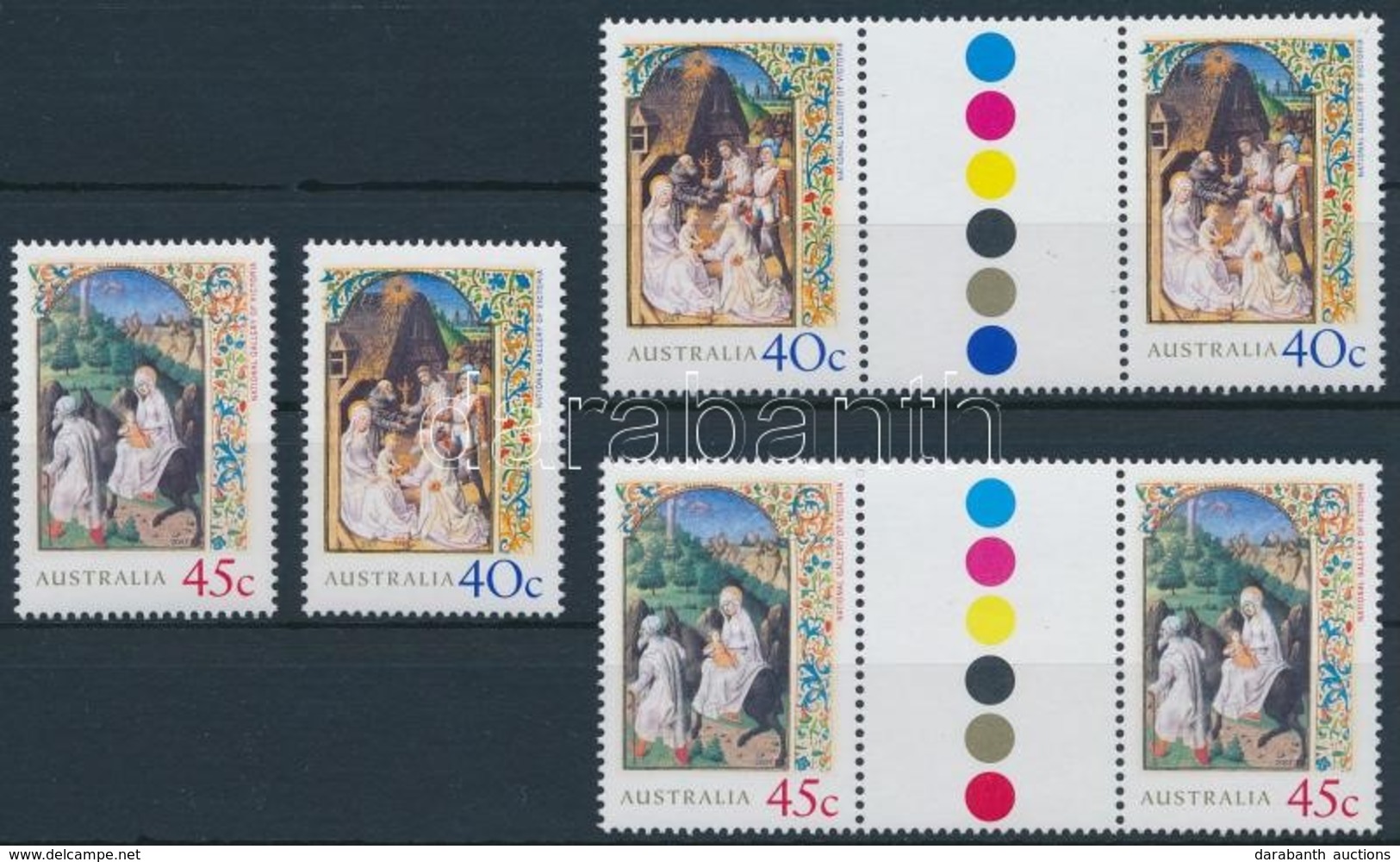 ** 2001 Karácsony II. Sor + Sor ívközéprészes Párokban Mi 2096-2097 - Sonstige & Ohne Zuordnung