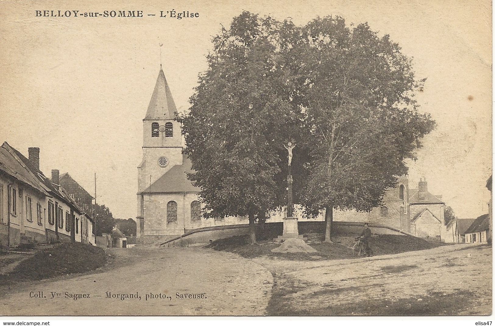 80    BELLOY  SUR  SOMME    L  EGLISE - Autres & Non Classés