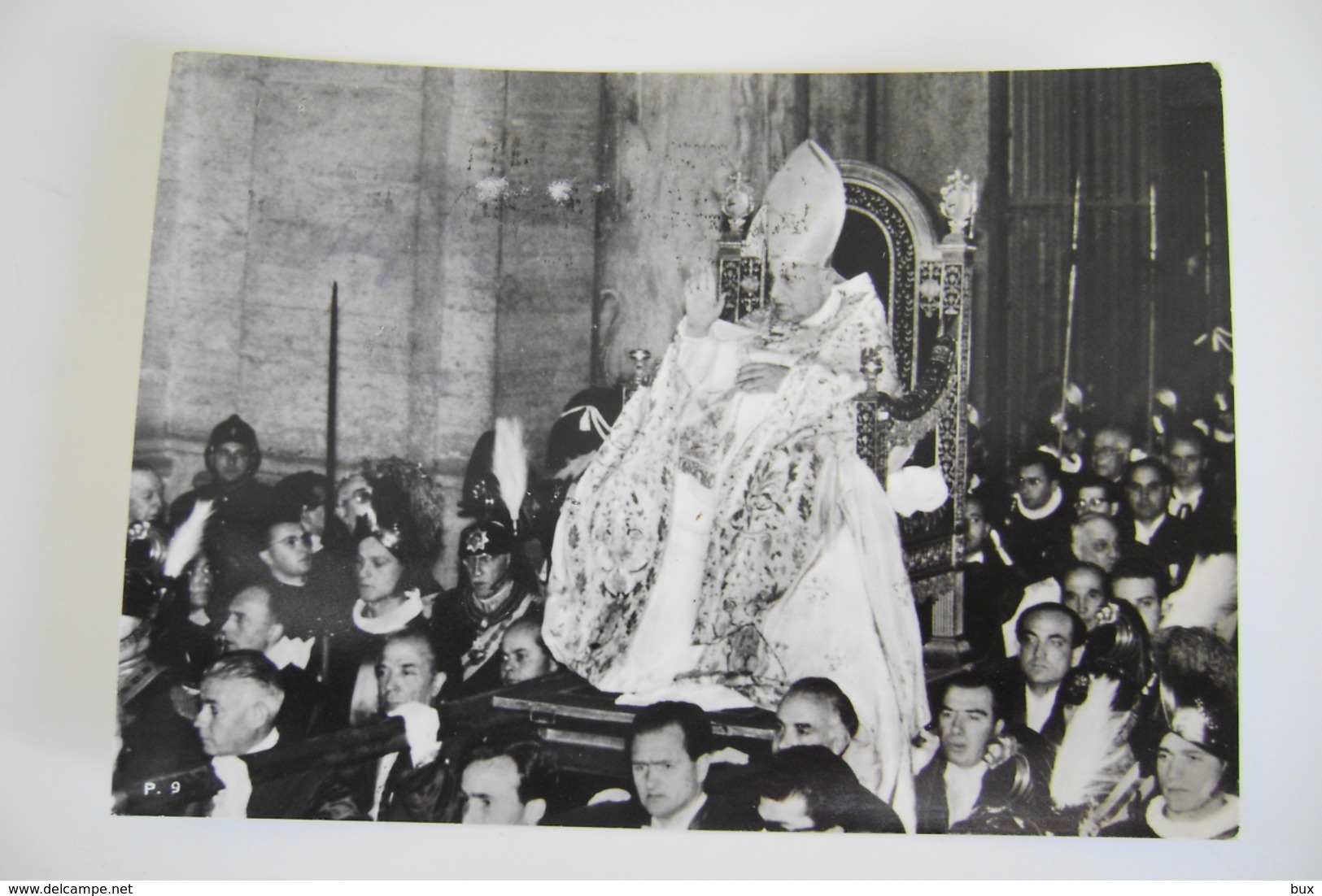 GIOVANNI XXIII  PAPA  PAPST POPE   GUARDIA SVIZZERA  POSTCARD   CON BOLLO RIMOSSO - Papi