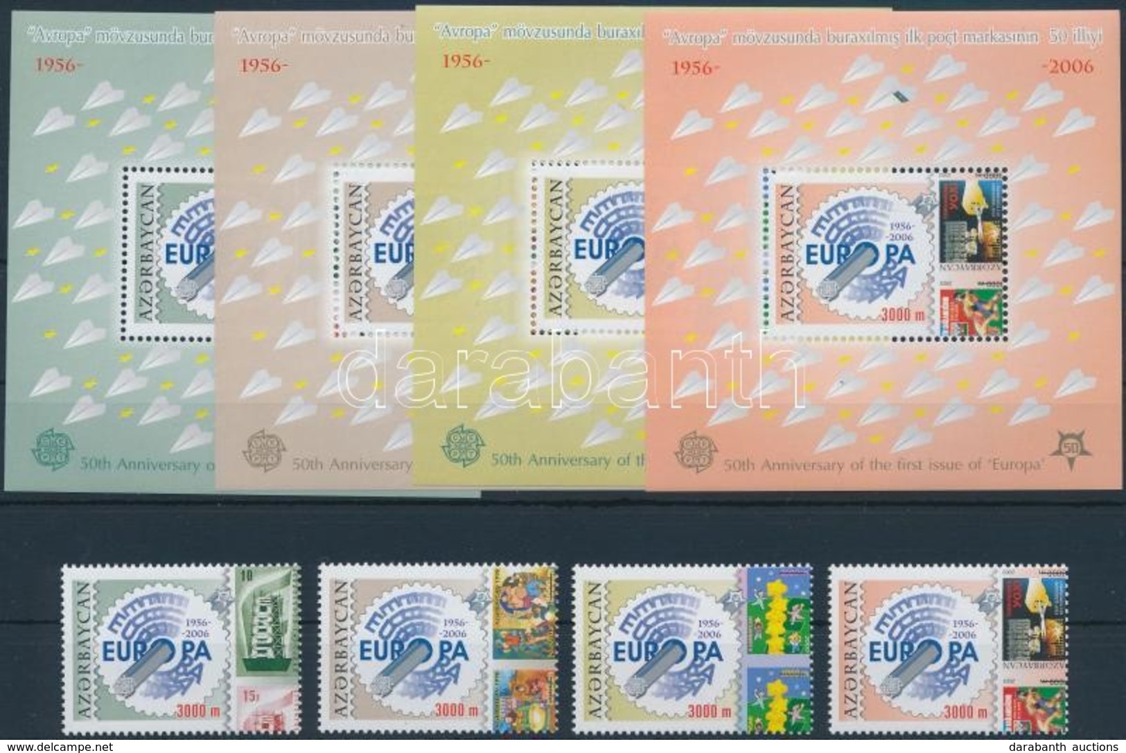 ** 2005 50 éves Az Europa CEPT Sor + Blokksor,
Europa CEPT Set + Blockset
Mi 620-623 A + Mi 64-67 - Sonstige & Ohne Zuordnung