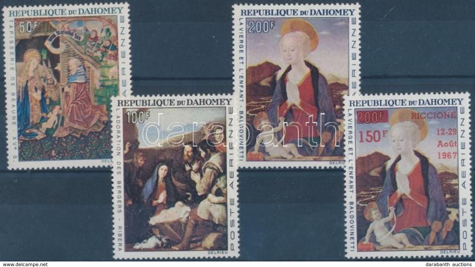 ** 1966-1967 Karácsony Sor + Felülnyomott Bélyeg Mi 293-295 + 324 - Other & Unclassified