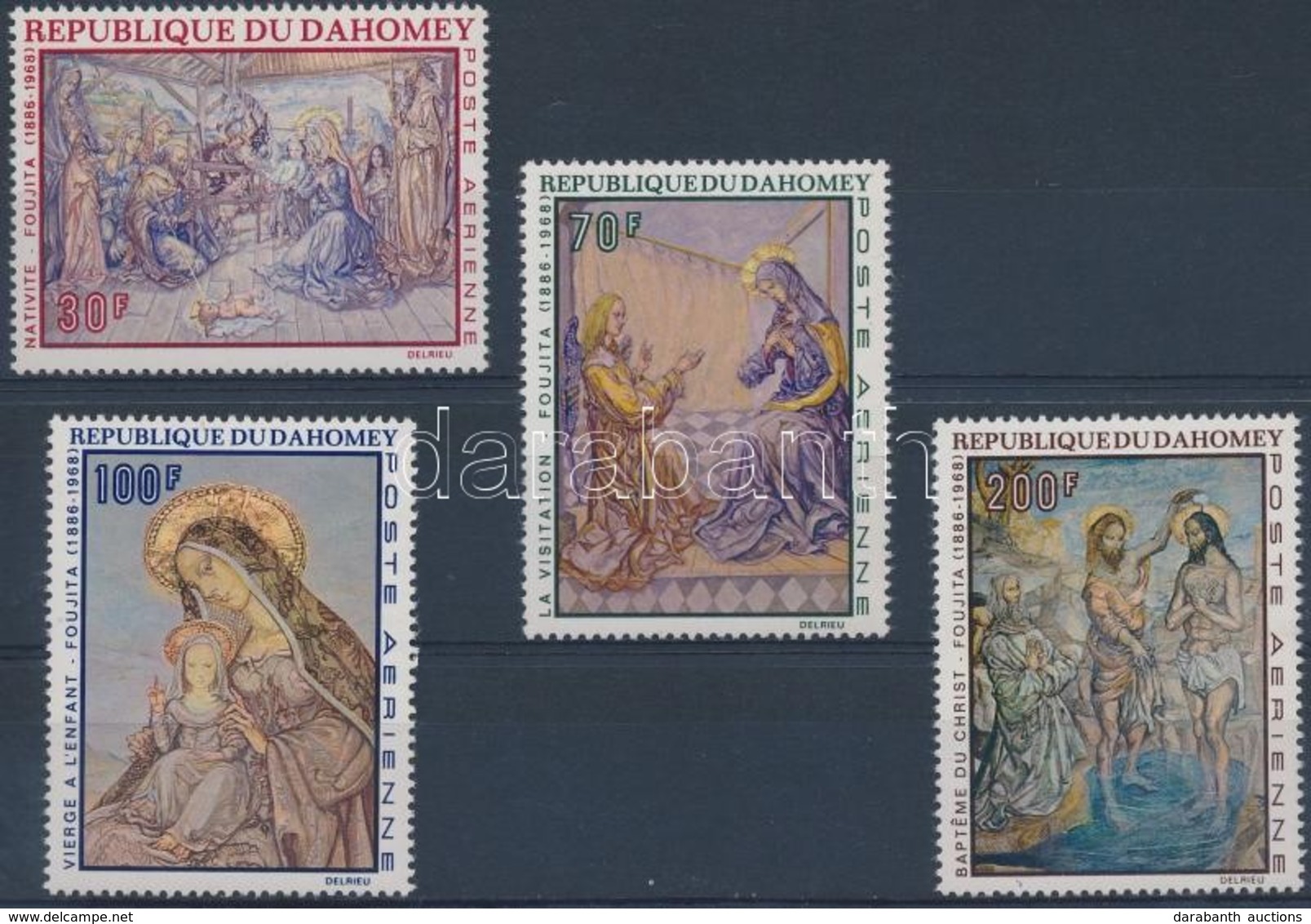 ** 1968 Karácsony: Festmények Sor Mi 364-367 - Other & Unclassified