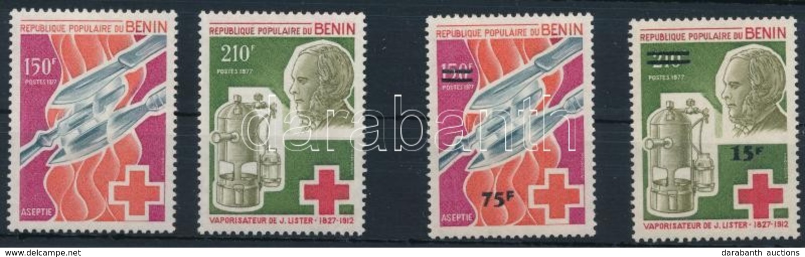 ** 1977/1983 Vöröskereszt Sor Mi 104-105 + Felülnyomott értékek Mi 330,336 - Sonstige & Ohne Zuordnung