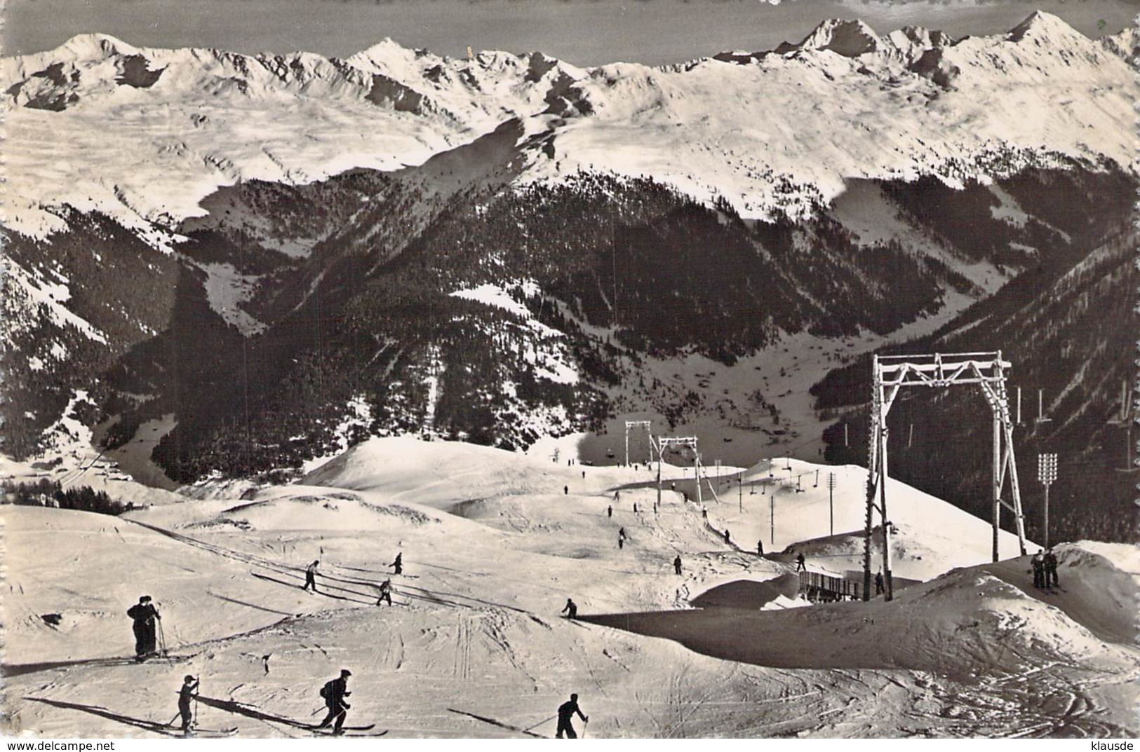 Davos Ski-Lift U.Abfahrtsgelände Am Strela 1945 - Davos