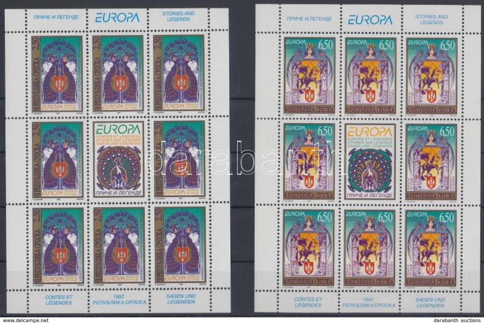 ** 1997 Europa CEPT Kisív Sor / Mi 69-70 Minisheets - Other & Unclassified