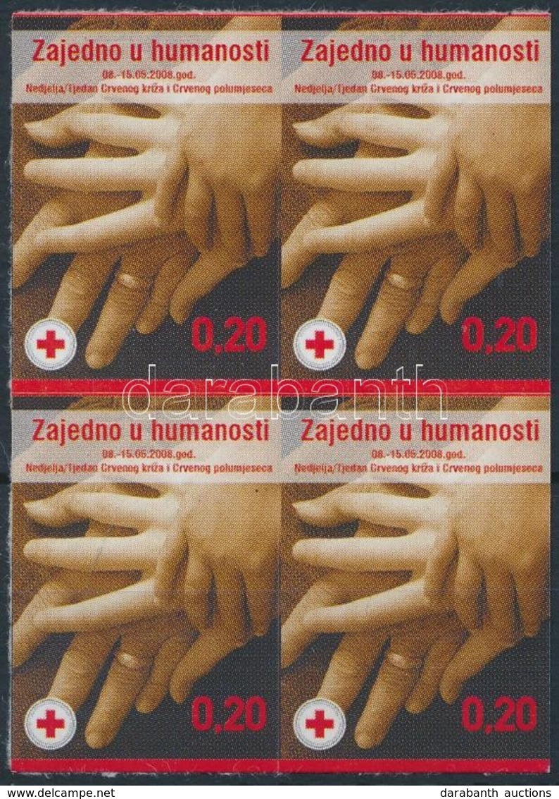 ** 2008 Vöröskereszt öntapadós Négyestömb Mi 22 B - Sonstige & Ohne Zuordnung