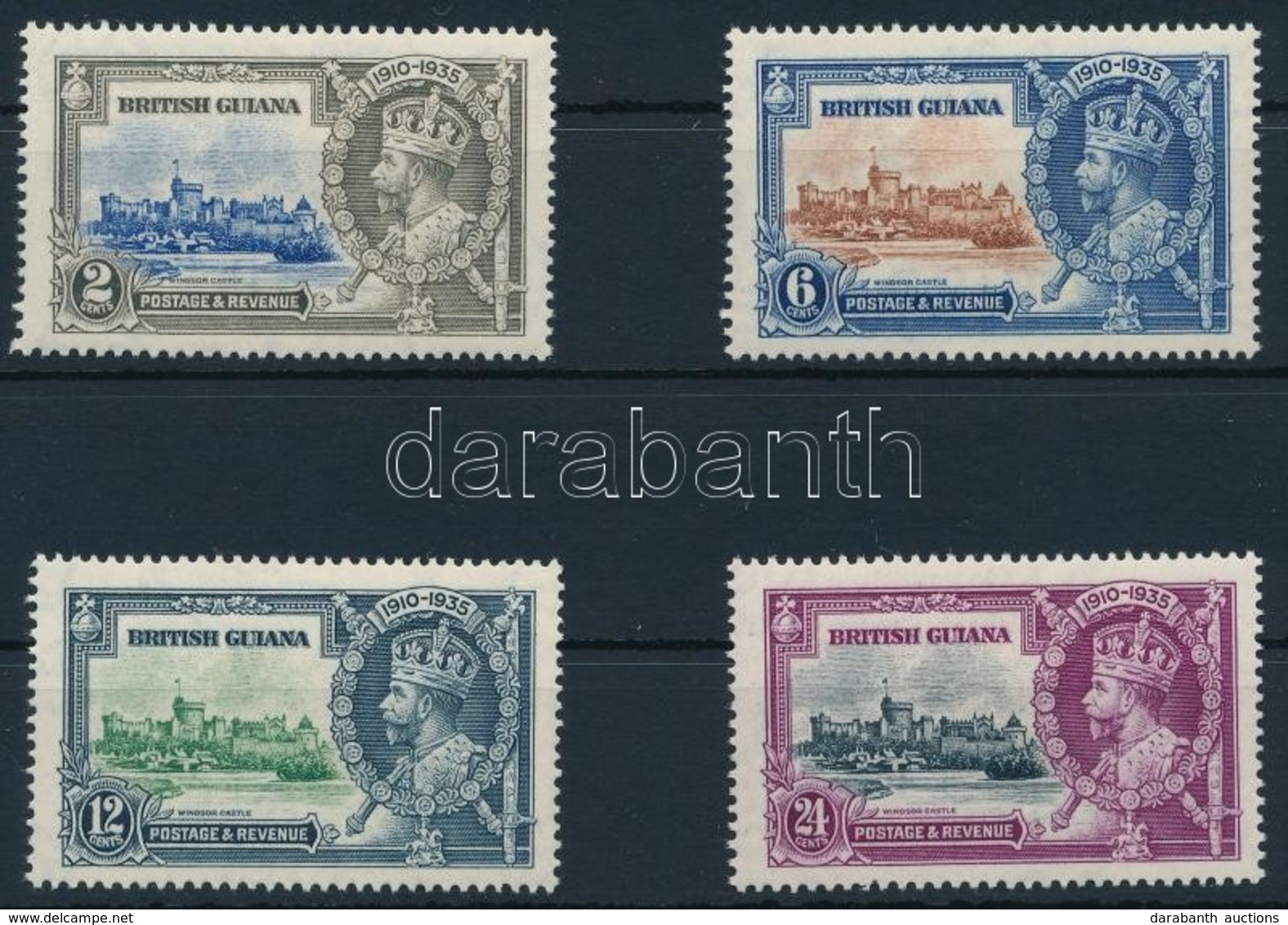 * 1935 V. György Jubileuma Sor,
George V's Jubilee Set
Mi 169-172 - Other & Unclassified