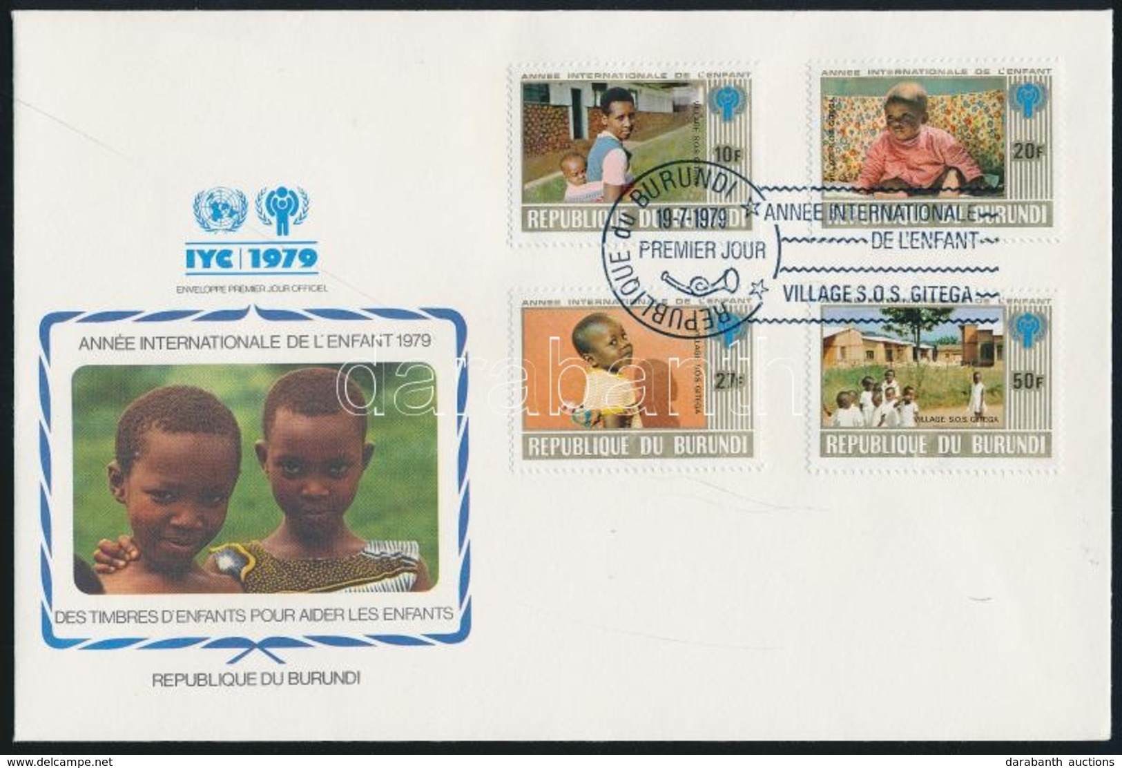 1979 A Gyerekek éve Sor FDC-n Mi 1497 A-1500 A - Other & Unclassified