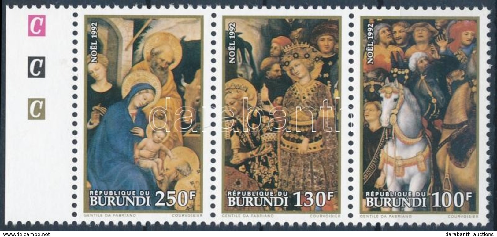 ** 1992 Karácsony ívszéli  Hármascsík Mi 1766-1768 - Sonstige & Ohne Zuordnung