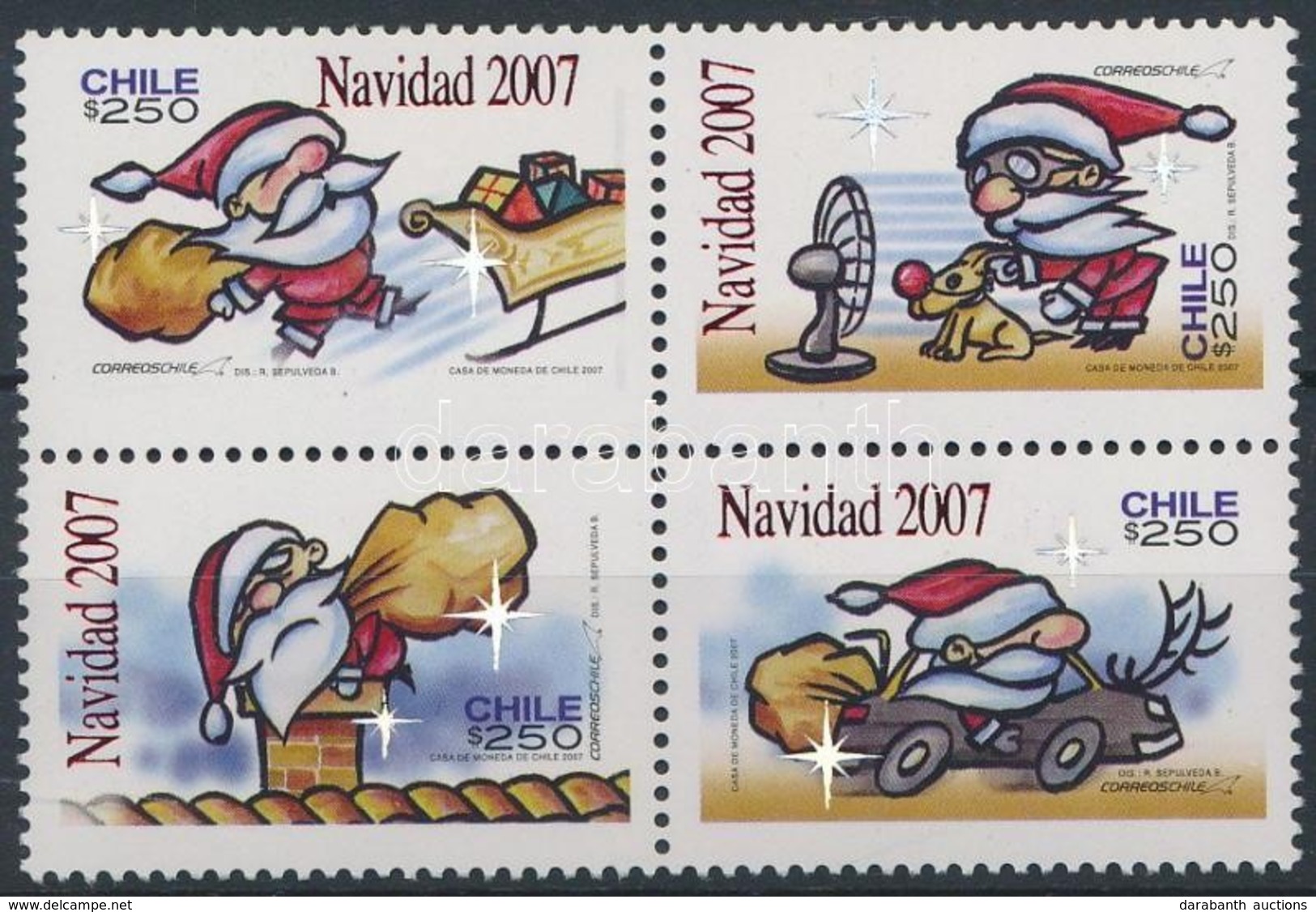 ** 2007 Karácsony Négyestömb Mi 2212-2215 - Other & Unclassified