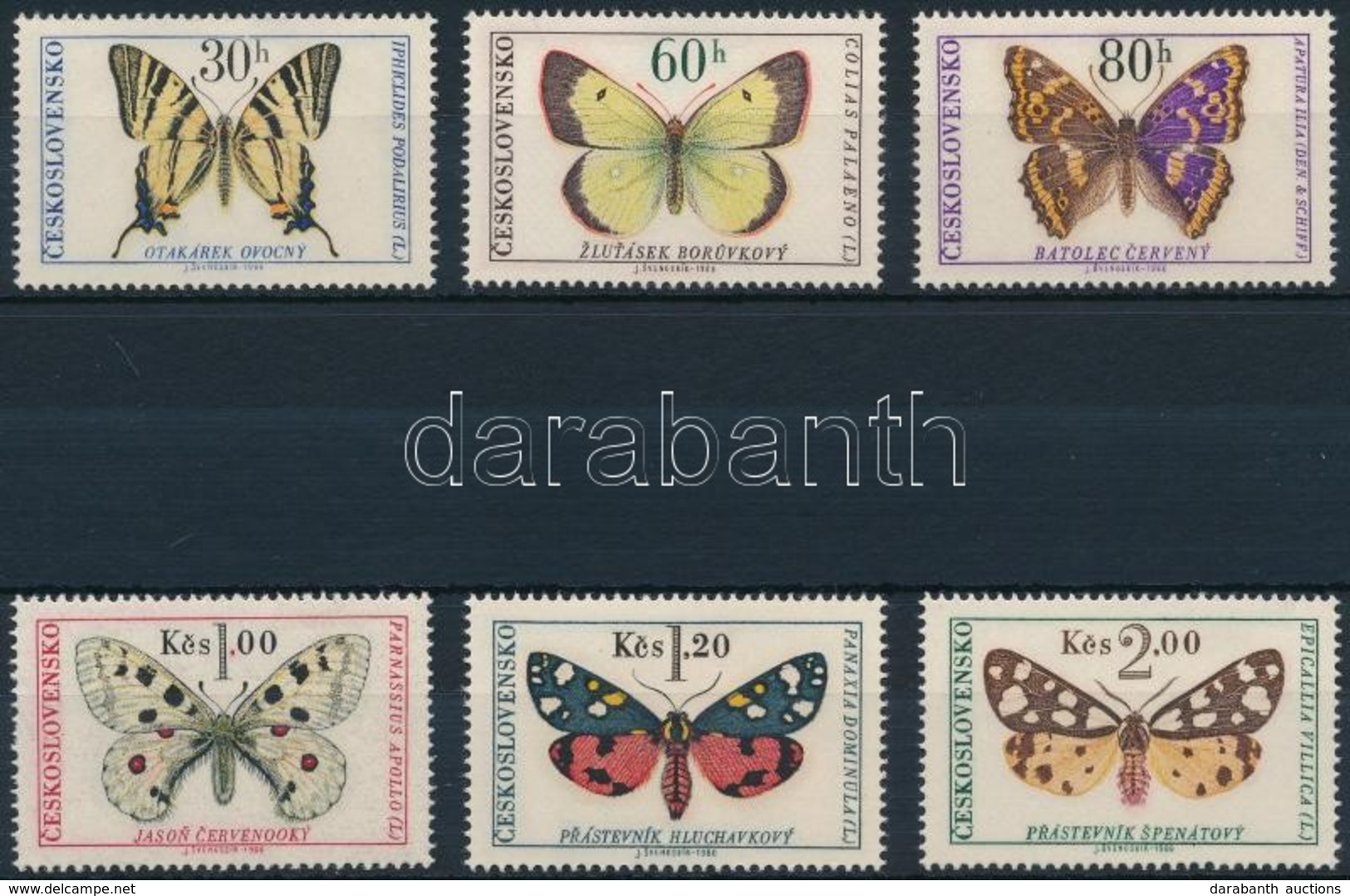 ** 1966 Lepkék Sor,
Butterflies Set
Mi 1620-1625 - Other & Unclassified