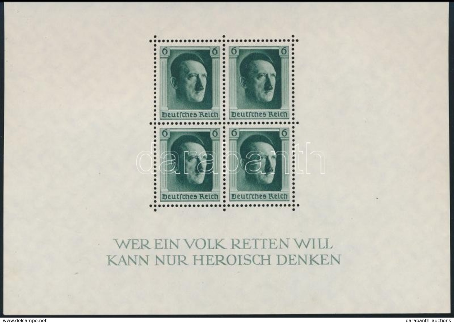 (*) 1937 Hitler Blokk Mi 7 (**Mi EUR 70,-) - Sonstige & Ohne Zuordnung