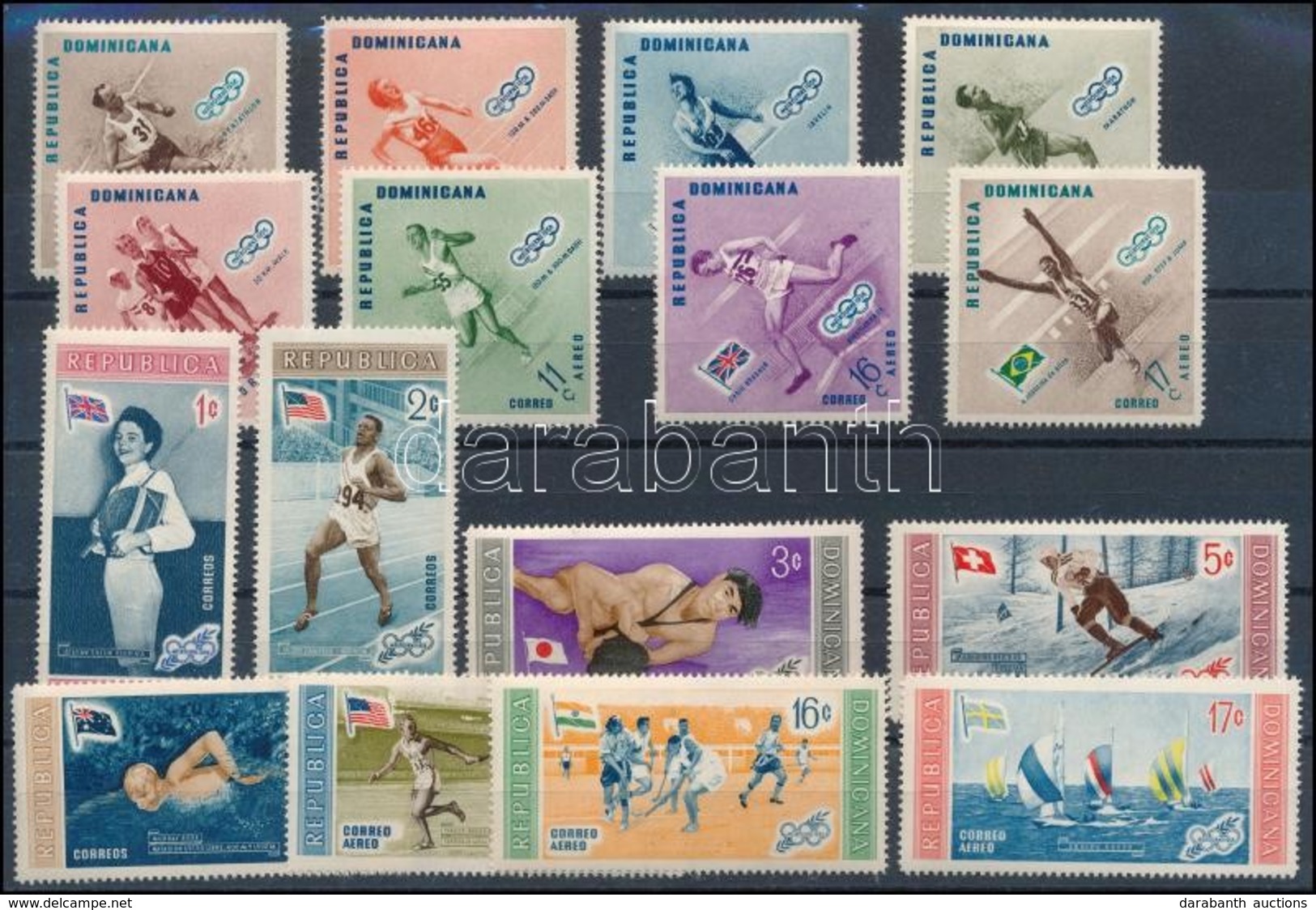 ** 1957-1958 Sport Mi 577-584 és 629-636 - Sonstige & Ohne Zuordnung