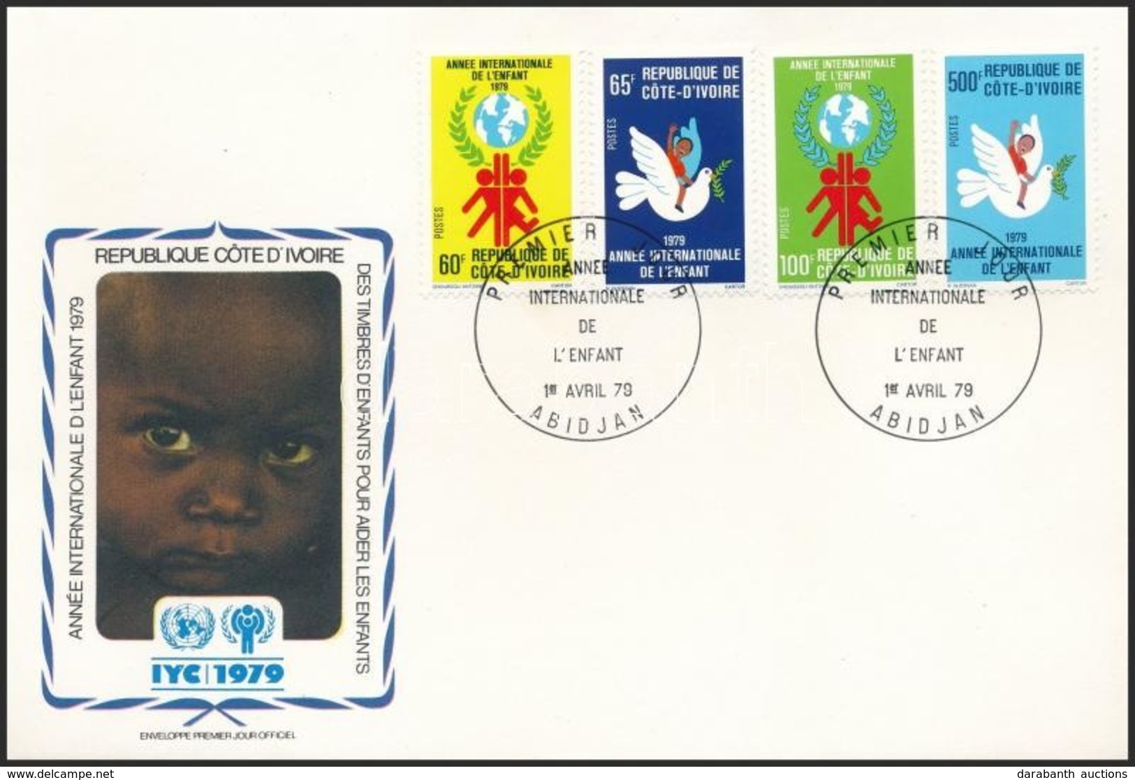 1979 Nemzetközi Gyermekév Sor Mi 587-590 FDC-n - Sonstige & Ohne Zuordnung