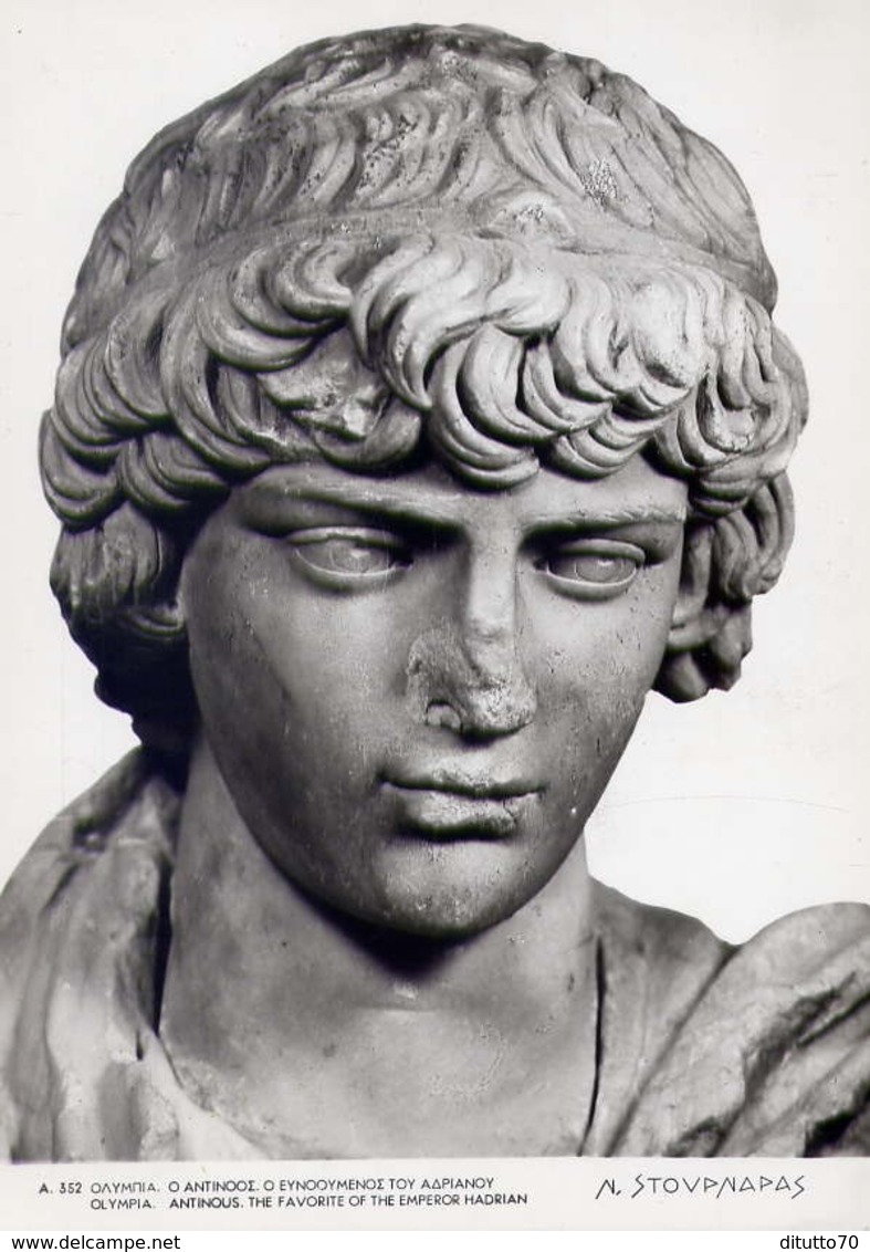 Athens - Olympia Antinous - The Favorite Of The Emperor Hadian - Formato Grande Non Viaggiata – E 9 - Altri & Non Classificati