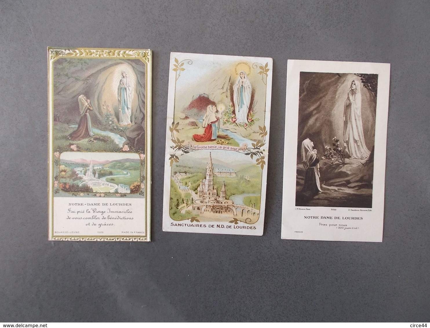 LOT D'IMAGES SAINTES.LOURDES. - Religion & Esotericism