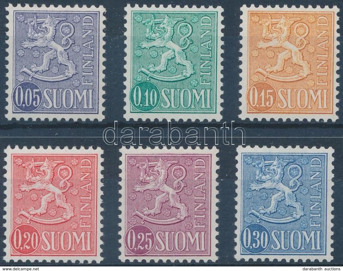 ** 1963 Forgalmi: Címer Sor,
Definitive: Coat Of Arm Set
Mi 556-561 - Autres & Non Classés