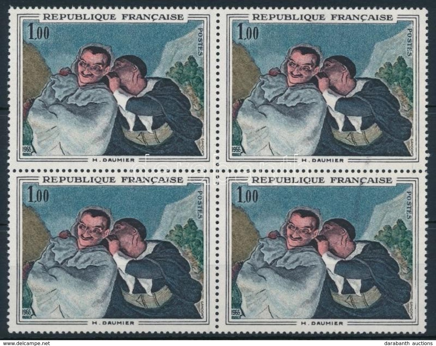 ** 1966 5 Négyestömb,
5 Blocks Of 4 - Other & Unclassified