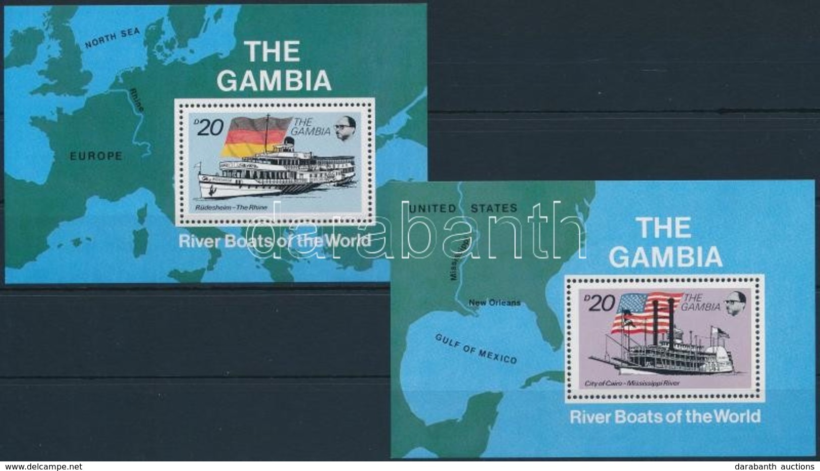 ** 1992 Hajók Blokksor,
Ships Blockset
Mi 155-156 - Other & Unclassified