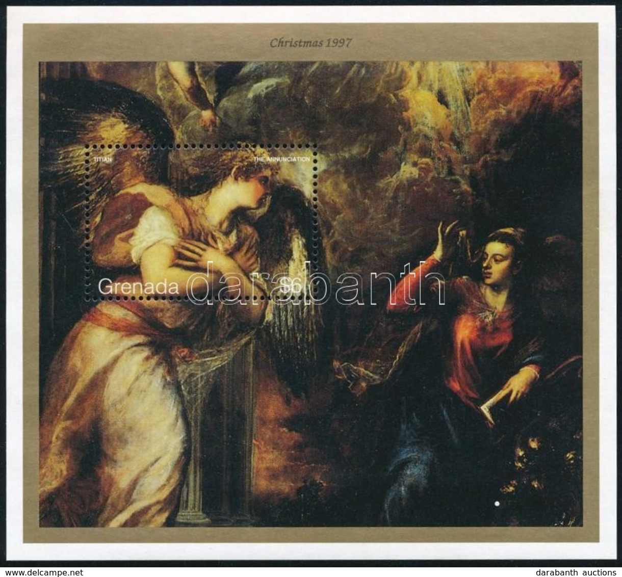 ** 1997 Karácsony: Tiziano Festmény Blokk Mi 479 - Sonstige & Ohne Zuordnung