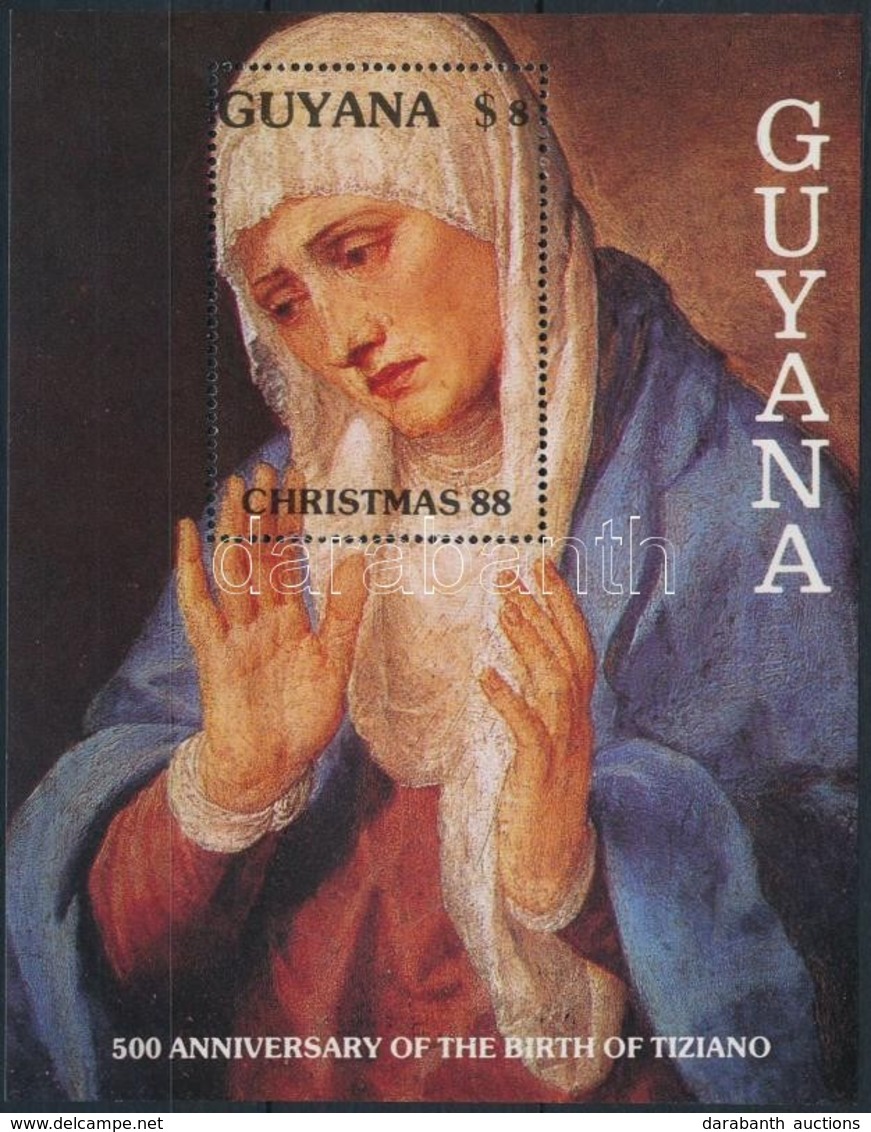 ** 1988 Karácsony; Tiziano Festmény Blokk Mi 26 - Sonstige & Ohne Zuordnung