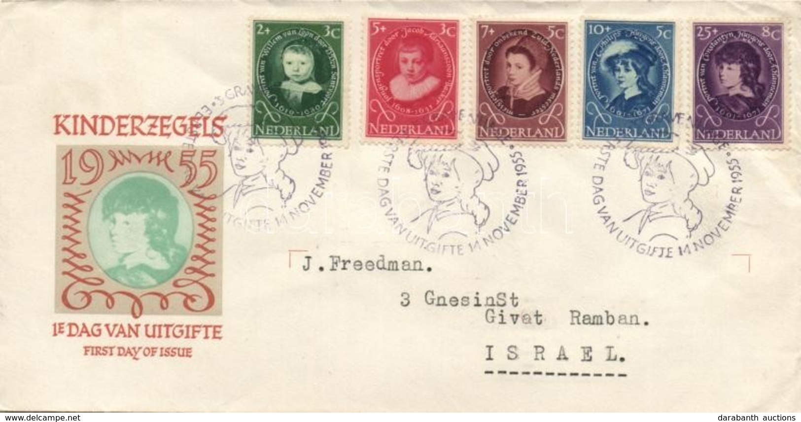 1955 Gyermekportrék Sor FDC-n Mi 667-671 - Other & Unclassified