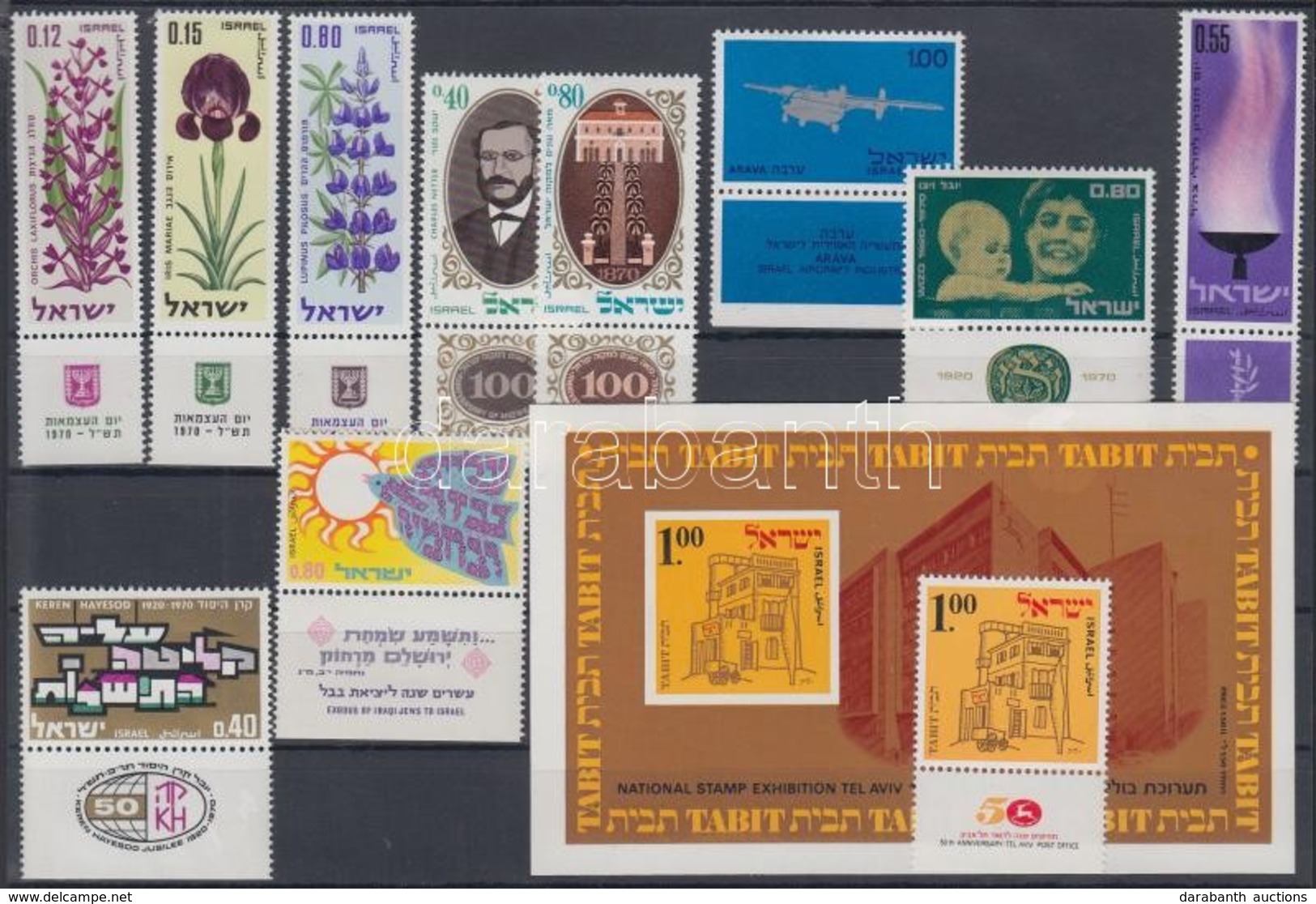 ** 1969-1970 25 Klf Tabos Bélyeg +1 Db Blokk 2 Db Stecklapon - Other & Unclassified