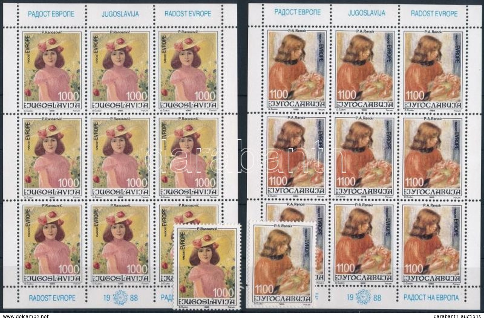 ** 1988 Európai Gyermektalálkozó Sor + Kisívsor Mi 2300-2301 - Other & Unclassified