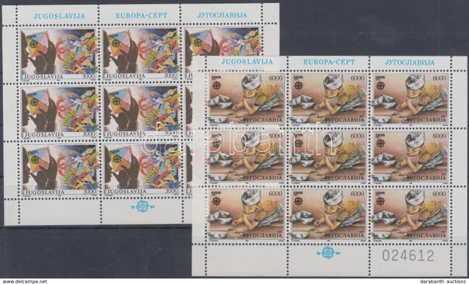 ** 1989 Europa CEPT Gyermekjátékok Kisívsor Mi 2340-2341 - Other & Unclassified