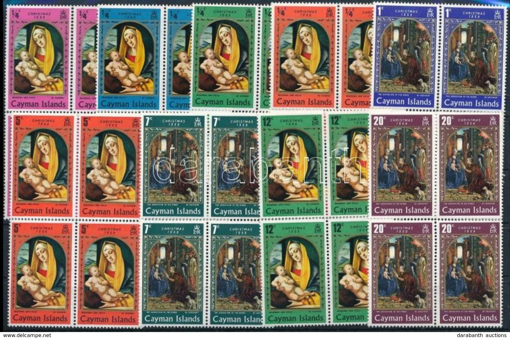 ** 1969 Karácsony Sor 4-es Tömbökben Mi 241-249 - Sonstige & Ohne Zuordnung