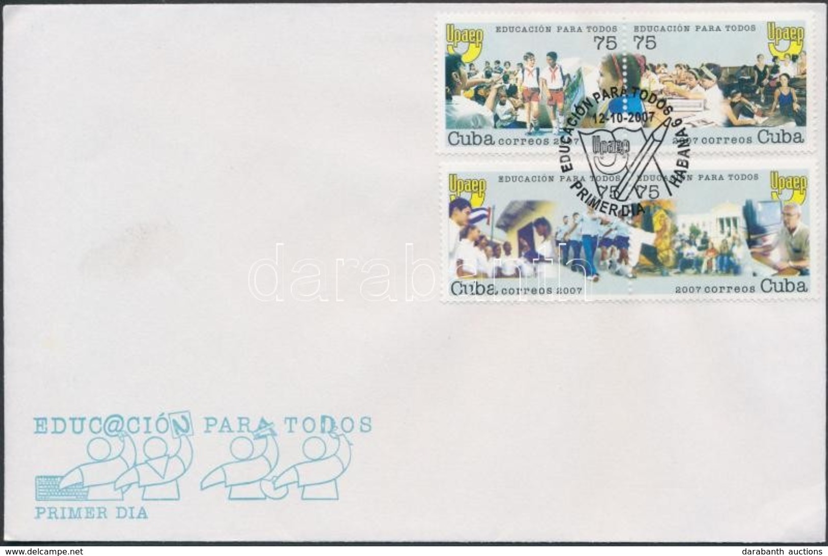 2007 Oktatás Sor Párokban Mi 4990-4993 FDC-n - Sonstige & Ohne Zuordnung