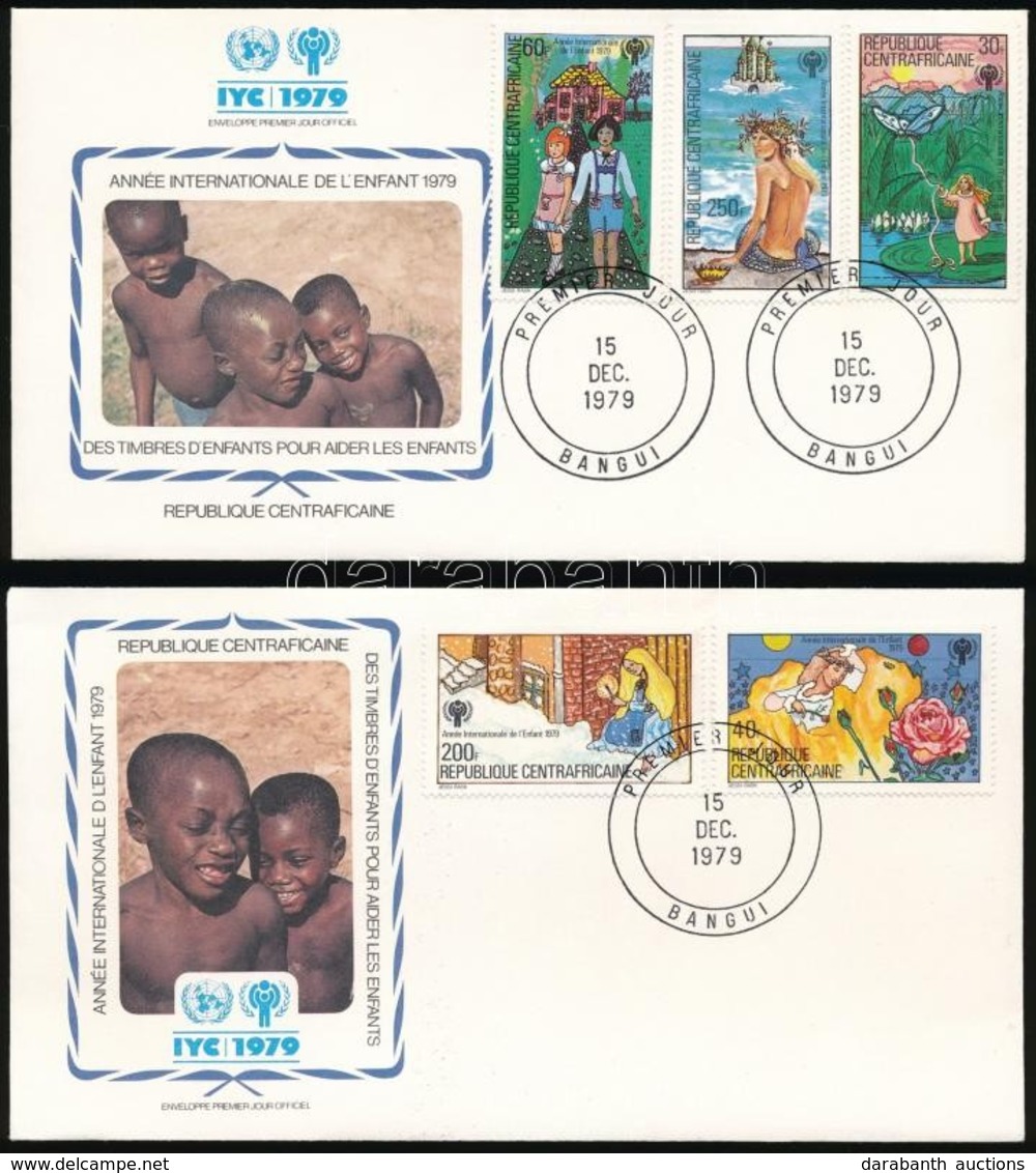 1979 Nemzetközi Gyermekév Sor Mi 643-647 2 Db FDC-n - Sonstige & Ohne Zuordnung