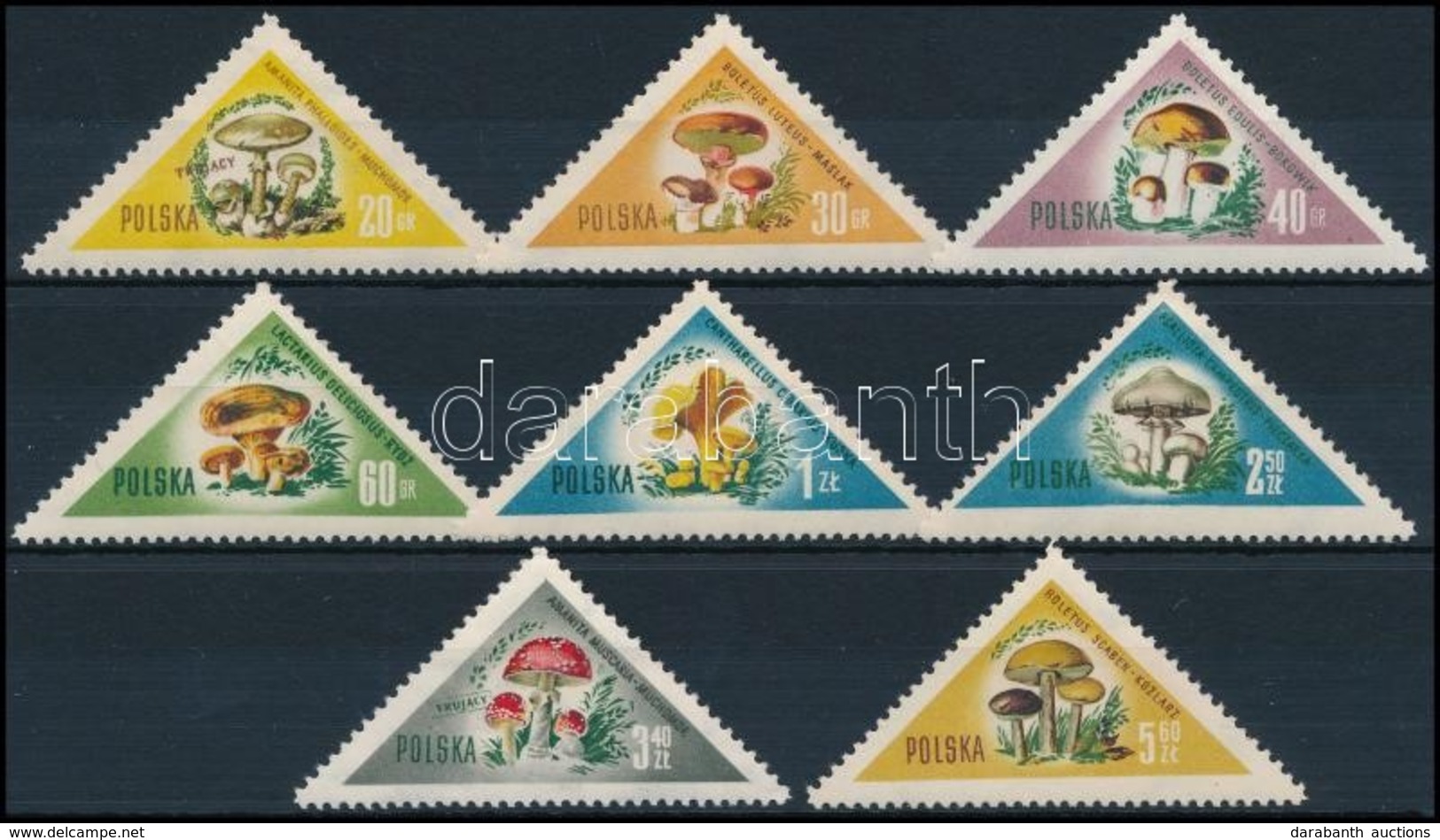 ** 1959 Gomba Sor,
Mushroom Set
Mi 1093-1100 - Other & Unclassified