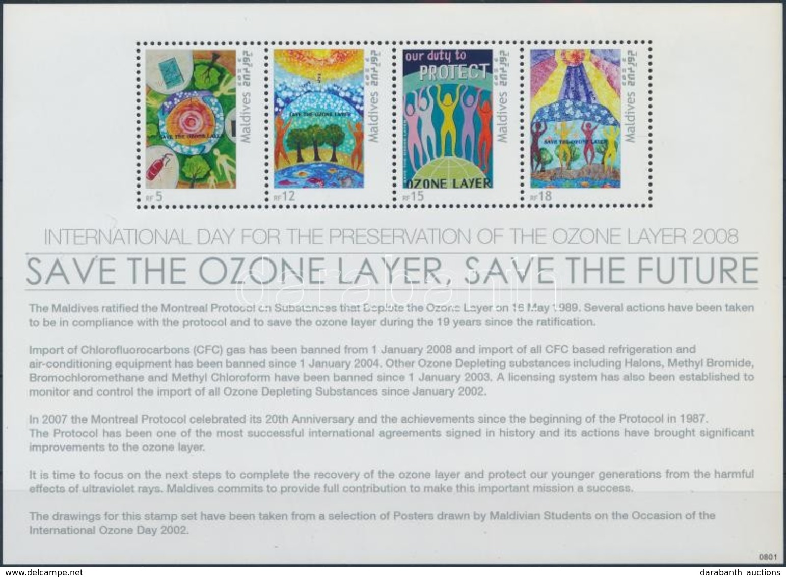 ** 2008 Ózonvédelem Kisív,
Protection Of The Ozone Layer Mini Sheet
Mi 4663-4666 - Sonstige & Ohne Zuordnung