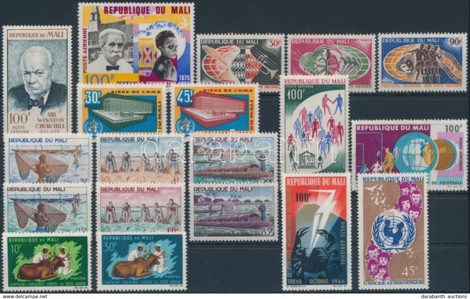 ** 1965-1967 4 Db Sor + 6 Db Bélyeg - Sonstige & Ohne Zuordnung