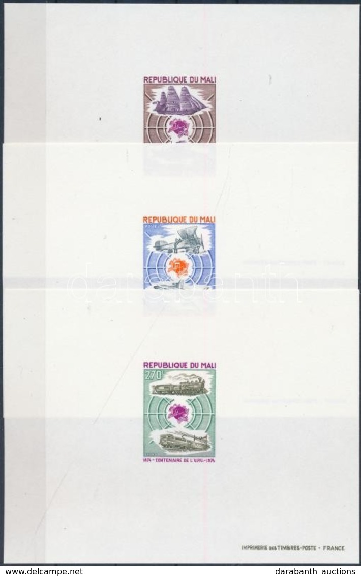 ** 1974 100 éves Az UPU Mi 437-439 De Luxe Blokksor - Other & Unclassified