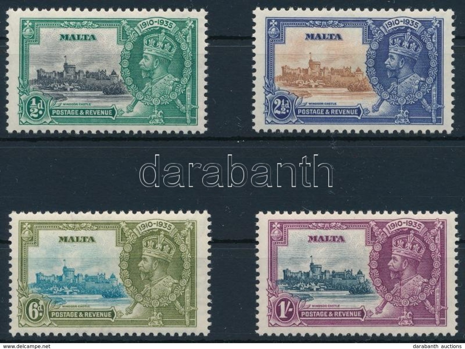 * 1935 V. György Jubileuma Sor,
George V's Jubilee Set
Mi 169-172 - Other & Unclassified